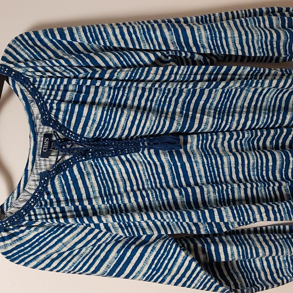 NWT CHAPS Boho Style Tunic Top, XL